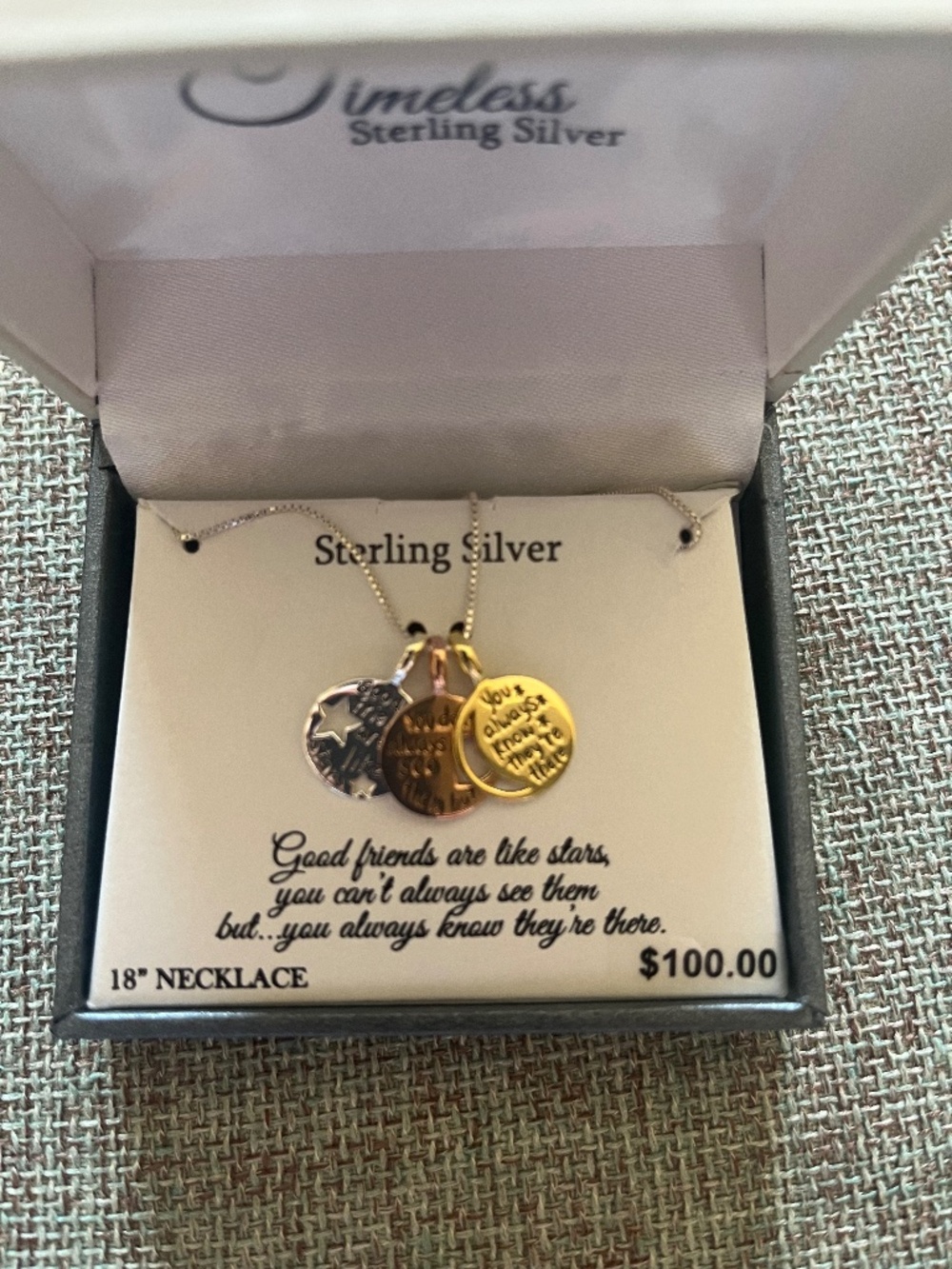 Sterling Silver 18 inch necklace